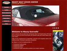 Tablet Screenshot of maxeysunroofs.com